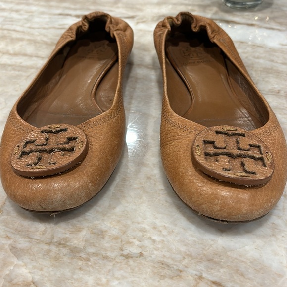Preowned Tory Burch camel leather ballet flats - Picture 6 of 6